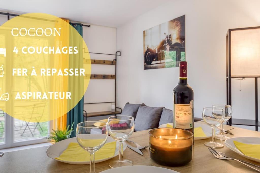 Cocoon - Jardin - Boite A Cle - Wi-Fi Apartman Baulne Kültér fotó
