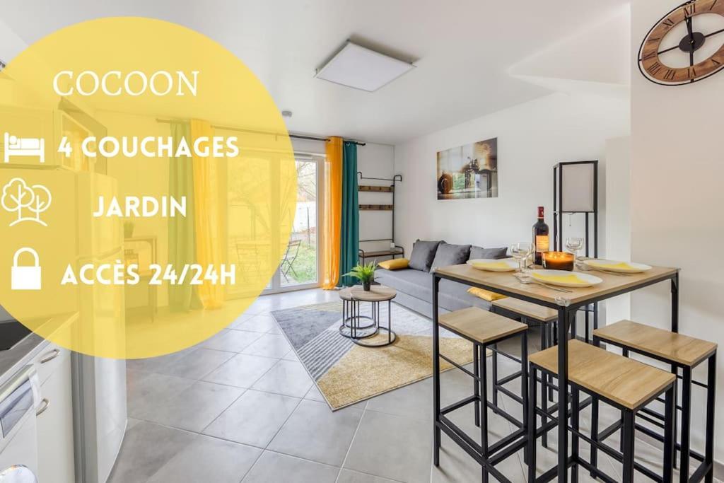 Cocoon - Jardin - Boite A Cle - Wi-Fi Apartman Baulne Kültér fotó